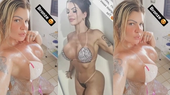 Kenia Magnus nua mostrando o rabo grande em vídeo vazado