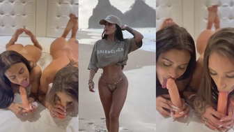 Ex do Neymar pagando boquete no pau de borracha com amiga putinha