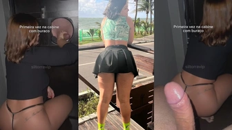 Privacy Sil Torra Torra fazendo boquete no buraco da glória em cabine de swing