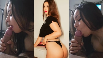 Mylena Alves Onlyfans chupando pau duro em um boquete molhado