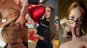 Mari Ávila pagando boquete duplo com amiga safada  no motel