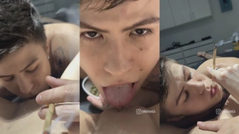 Mari Ávila porno caseiro abrindo as pernas e sendo chupada