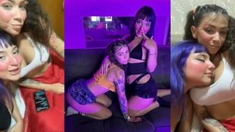 Belle Belinha e Mc Pipokinha transando no porno lésbico do Privacy