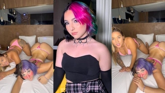 Belle Belinha transando com loirinha safada em porno lésbico do Privacy