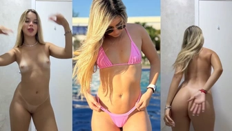 Privacy Aline Gomes dançando funk e se exibindo peladinha