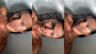 Bru Redecker porno amador da morena gostosa peladinha no chuveiro