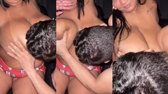 Karoline de Jesus porn safado chupando os peitos gigantes da gorda