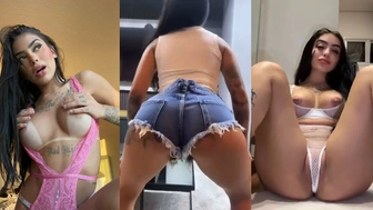 Erome porno Mc Mirella rebolando o cuzão gostoso de shorts curto marcando a buceta