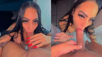 Jheniskutkutof gozada na boca da morena safada que paga um boquete experiente com cara de puta