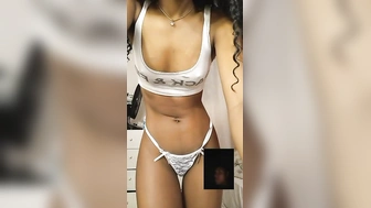 Video chamada novinha negra se masturbando ao vivo para um sortudo