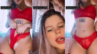 Karine Clerice porno da loira safada filmando o bucetão inchado