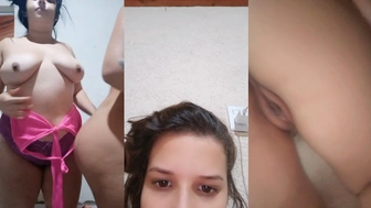 Amigas gordinhas se exibindo ao vivo na internet tem uma live vazada