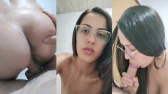 Sexo amador na live morena gostosa mamando e dando a buceta em uma transa quente