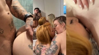 Liana Habas porno transando gostoso em um menage com uma amiga tatuada