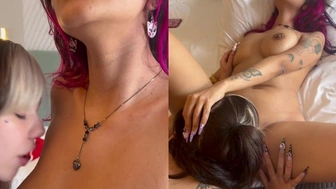 Video amador da novinha Kinechan fazendo sexo com a Luna Wolf pornô