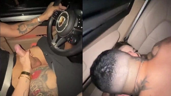 Mari Ávila dando a xereca sem camisinha para o novinho Kylian Cria dentro do carro