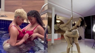 Porno lésbico da Melissa Montagnole transando com a Torinha
