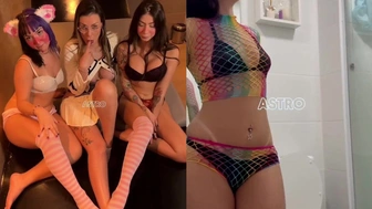 Belle Belinha suruba com Mc Pipokinha e Andressa Urach no Privacy