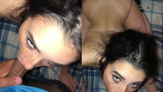 Video caseiro da novinha americana Mackzjones chupando um pau