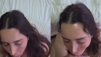 Sara Nunes boquete amador chupando piroca até ganhar porra quente