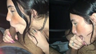 Mackenzie Jones flagrada pagando boquete gostoso no carro