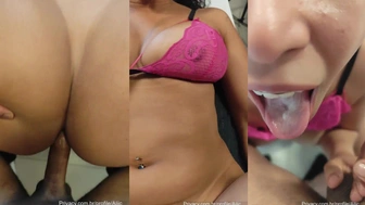 Alice Maciel sexo amador com rola na buceta e porra na boca