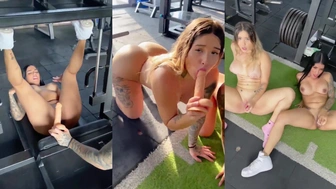 Valeria Castañeda flagrada na putaria lésbica com amiga na academia
