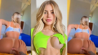 Mc Bragança caiu na net pelada rebolando com o dedo do namorado no cuzinho