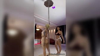 Torinha e Melissa Montagnole seduzindo no polly dance