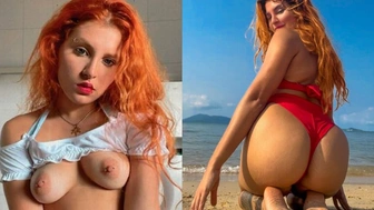 Brisa Ruiva pelada mostrando os peitos naturais com cara de putinha