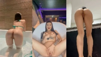 Novinha Bia Andrade mostrando sua bunda gostosa e a bucetinha