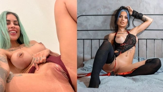 Tati Zaqui video caseiro fumando maconha no banheiro com os peitos de fora