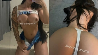 Ana Clara Gaúcha caiu na net exibindo o bucetão em video amador