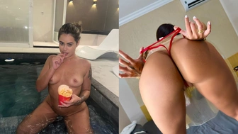 Gabriela Sousa vazou na net esfregando a buceta no motel e gemendo alto