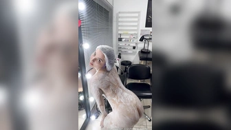 Belle Belinha porno brasileiro peladinha descolorindo os pelos do corpo todo