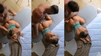 Maikelly adora empinar o rabo grande pro maridão foder no pelo