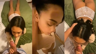 Rafyn chupando o pau do namorado louca para transar