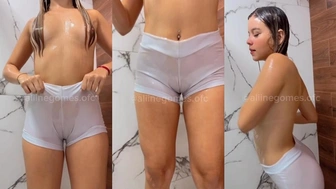 Vídeo da Aliine Gomes pelada se exibindo gostosa
