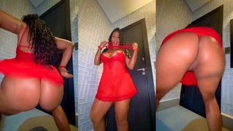 Rosiane Pinheiro antes e depois dançando funk sem calcinha rebolando o bucetão