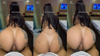 Aninfetamel anal rebolando com o cuzinho melado na piroca