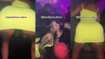 Jaiane Limma Onlyfans dançando funk na balada sem calcinha